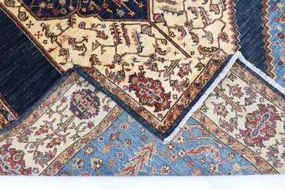 204 x 307 cm | Serapi Afghan Tribal Hand Knotted Carpet