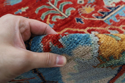 277 x 363 cm | Serapi Afghan Tribal Hand Knotted Carpet