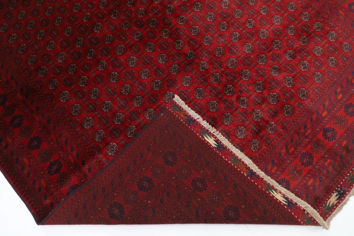 174 x 246 cm | Fine Mori Bokhara Afghan Tribal Hand Knotted Veg Dye Wool Carpet