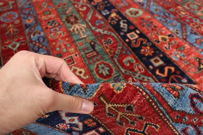 148 x 207 cm | Fine Afghan Tribal Hand Knotted Veg Dye Wool Carpet