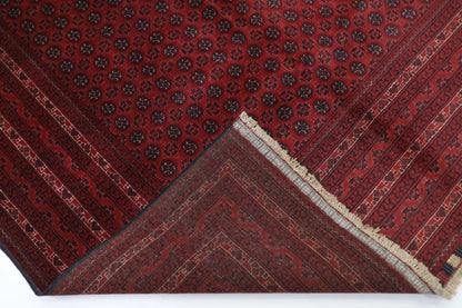 194 x 298 cm | Bokhara Afghan Tribal Hand Knotted Carpet