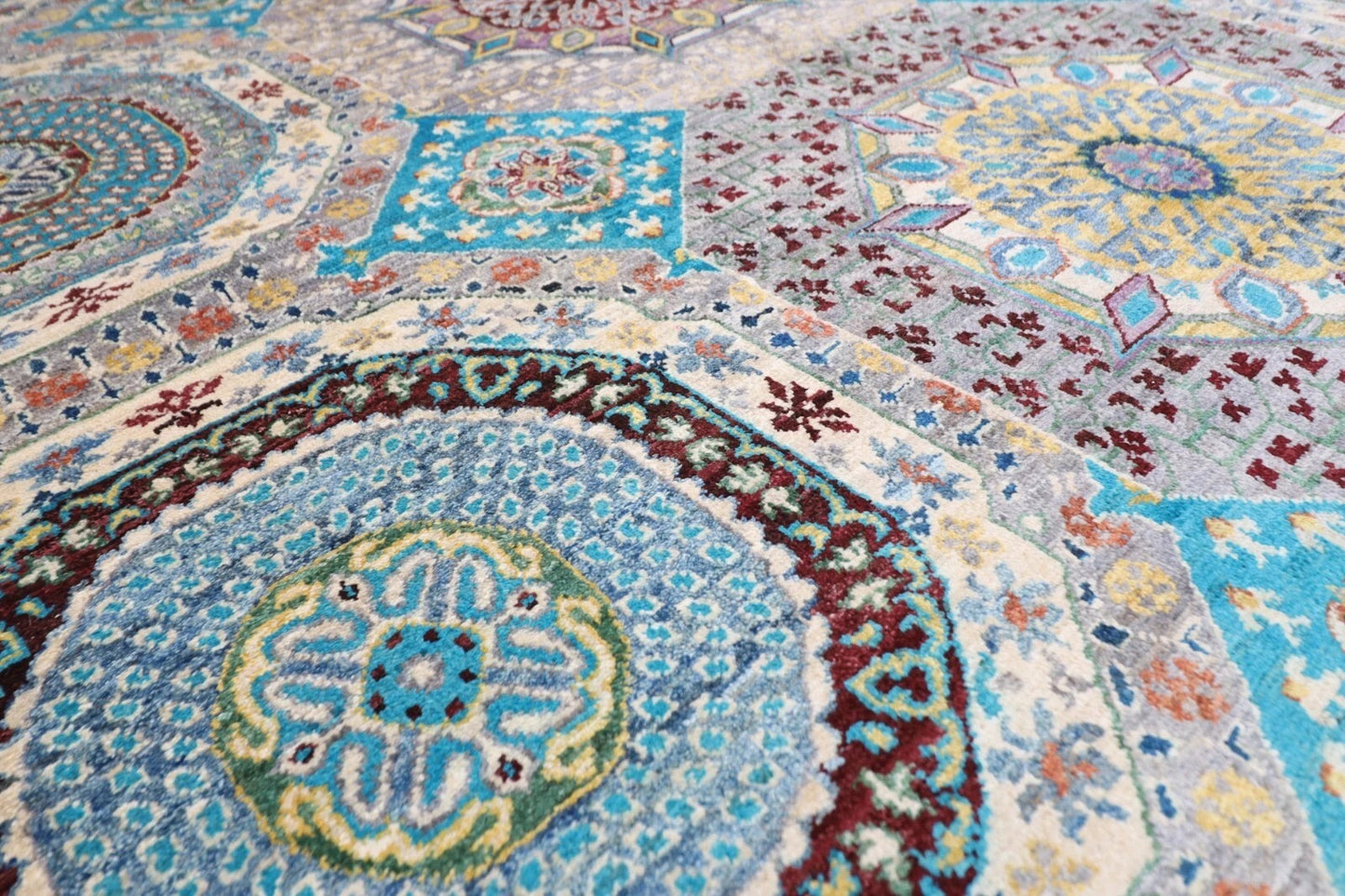 203 x 306 cm | Mamluk Afghan Tribal Hand Knotted Carpet