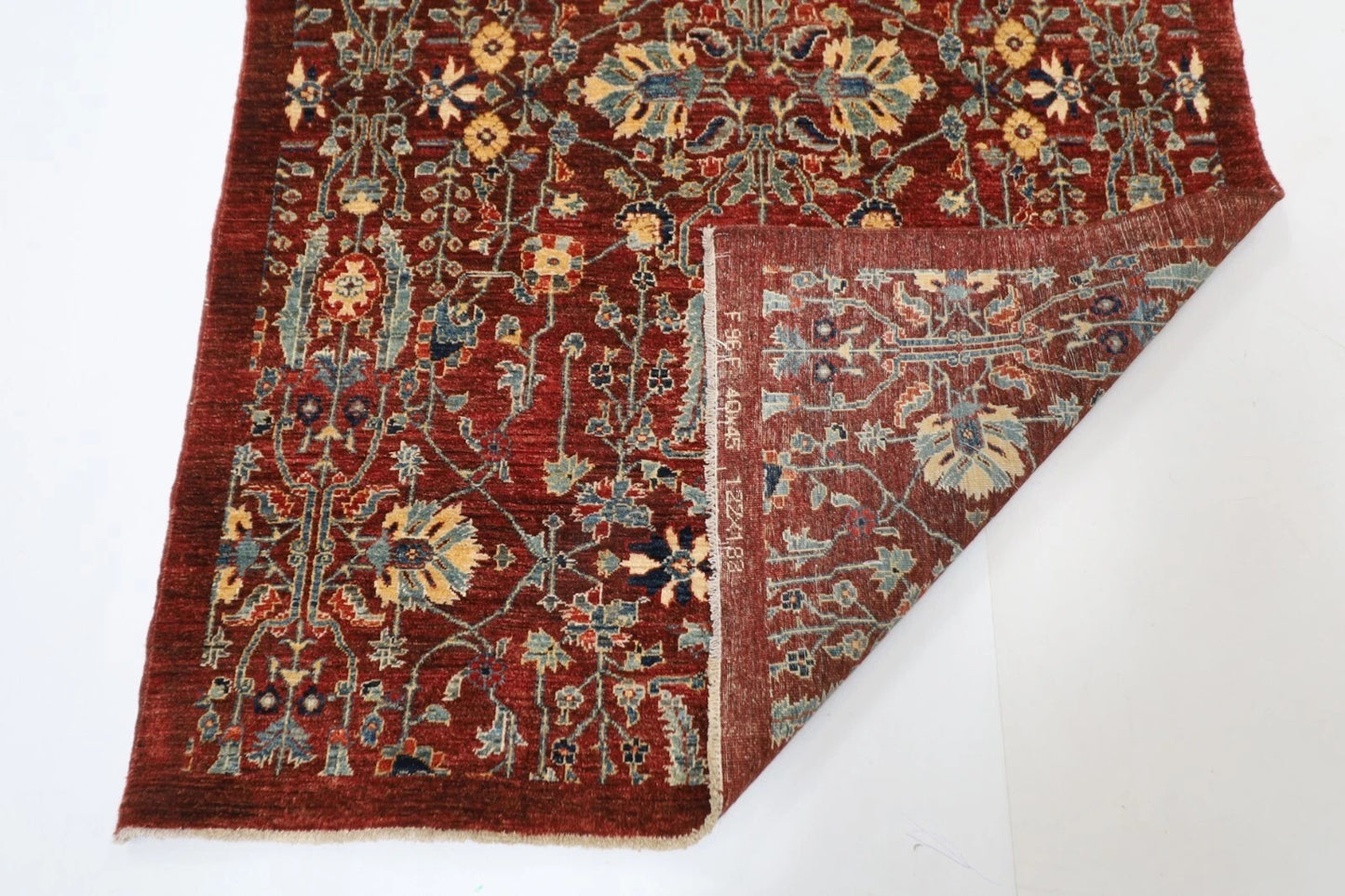 127 x 187 cm | Afghan Tribal Hand Knotted Veg Dye Wool carpet