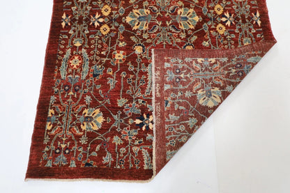 127 x 187 cm | Afghan Tribal Hand Knotted Veg Dye Wool carpet