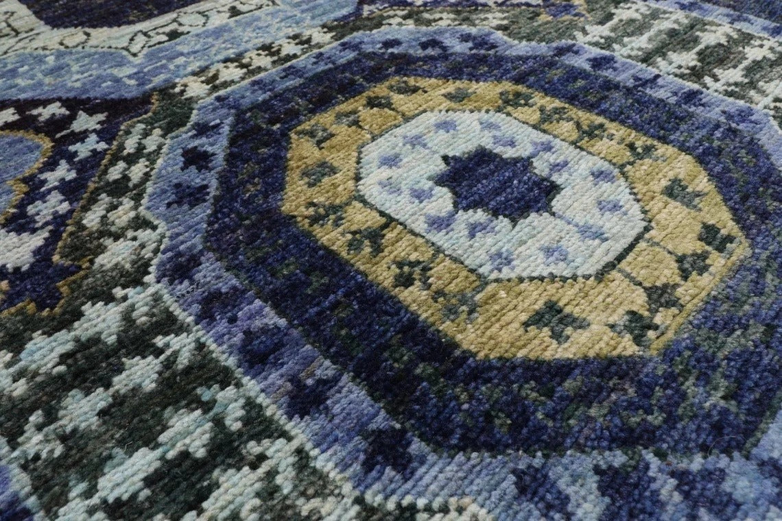 181 x 283 cm | Mamluk Afghan Tribal Hand Knotted Veg Dye Wool Carpet