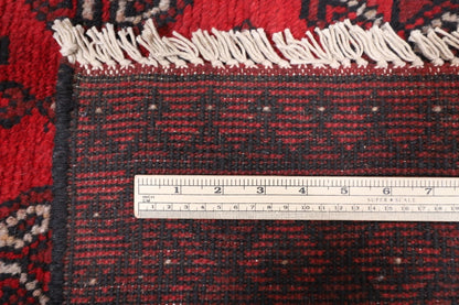 160 x 235 cm | Akja Bokhara Afghan Tribal Hand Knotted Veg Dye Wool Carpet