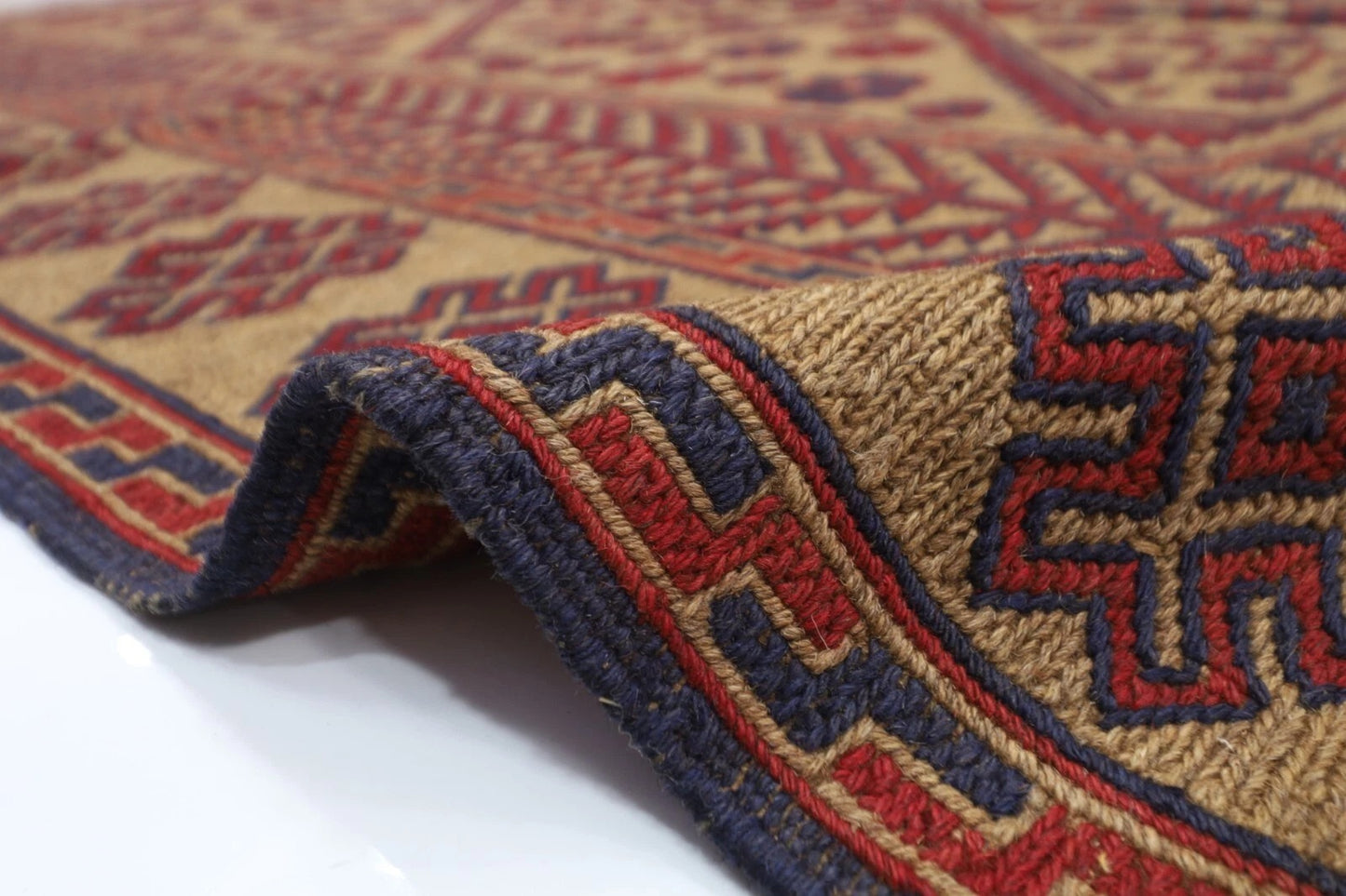 163 x 230 cm | Kilim Afghan Tribal Hand Knotted Veg Dye Wool Carpet