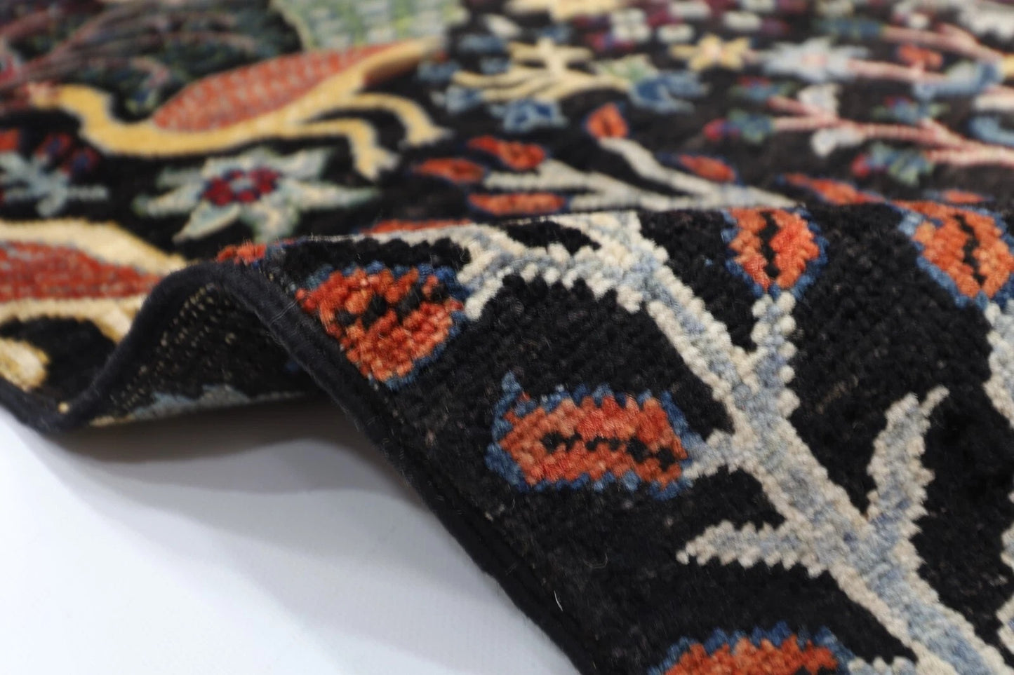 205 x 298 cm | Birds Afghan Tribal Hand Knotted Carpet