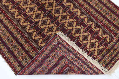 124 x 164 cm | Afghan Tribal Hand Knotted Veg Dye Wool carpet