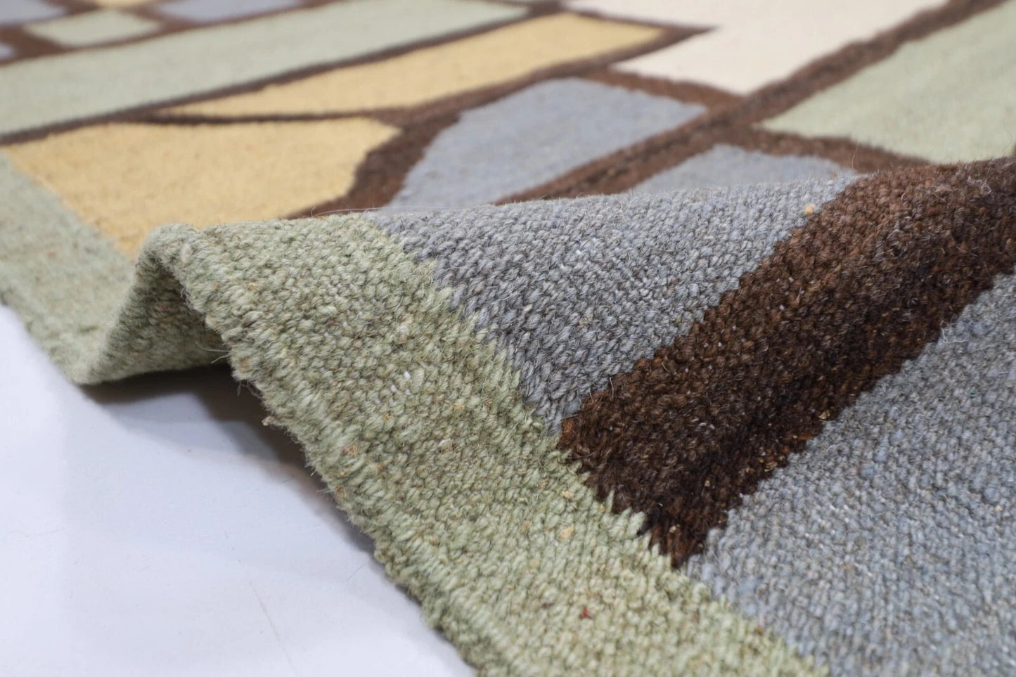153 x 205 cm | Flat Weave Afghan Tribal Hand Knotted Veg Dye Wool Kilim