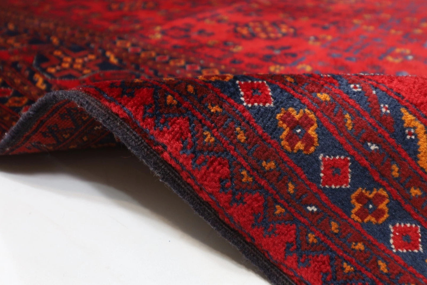 130 x 196 cm | Belgic Afghan Tribal Hand Knotted Veg Dye Wool carpet