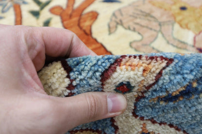 195 x 295 cm | Animal Paradise Afghan Tribal Hand Knotted Carpet