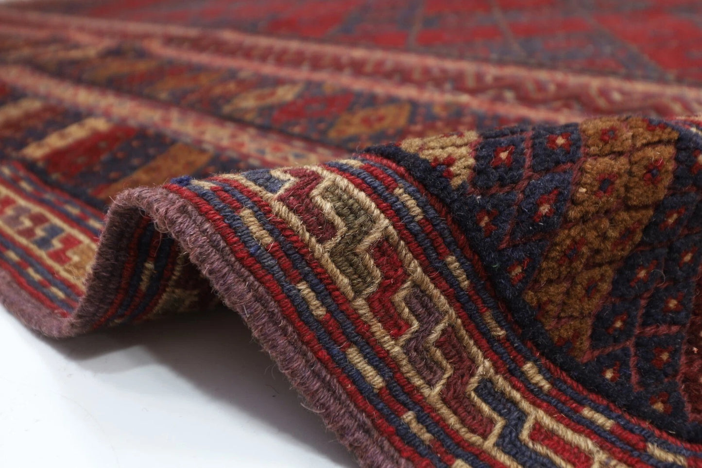 198 x 254 cm | Kilim Afghan Tribal Hand Knotted Veg Dye Wool Carpet