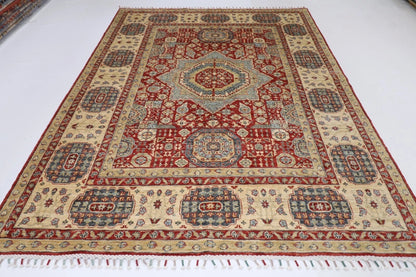 207 x 284 cm | Mamluk Afghan Tribal Hand Knotted Carpet