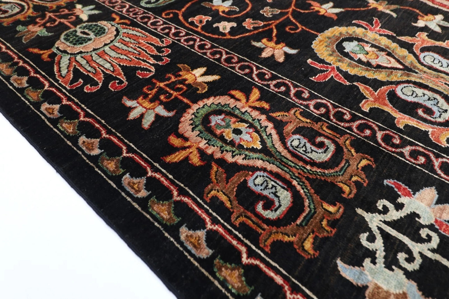 197 x 273 cm | Suzani Afghan Tribal Hand Knotted Carpet