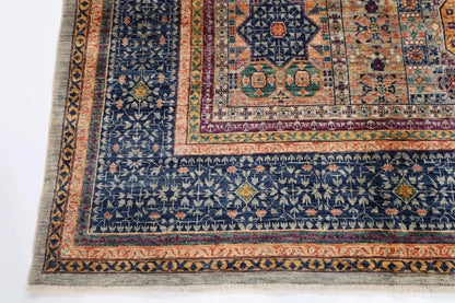 250 x 295 cm | Mamluk Afghan Tribal Hand Knotted Carpet
