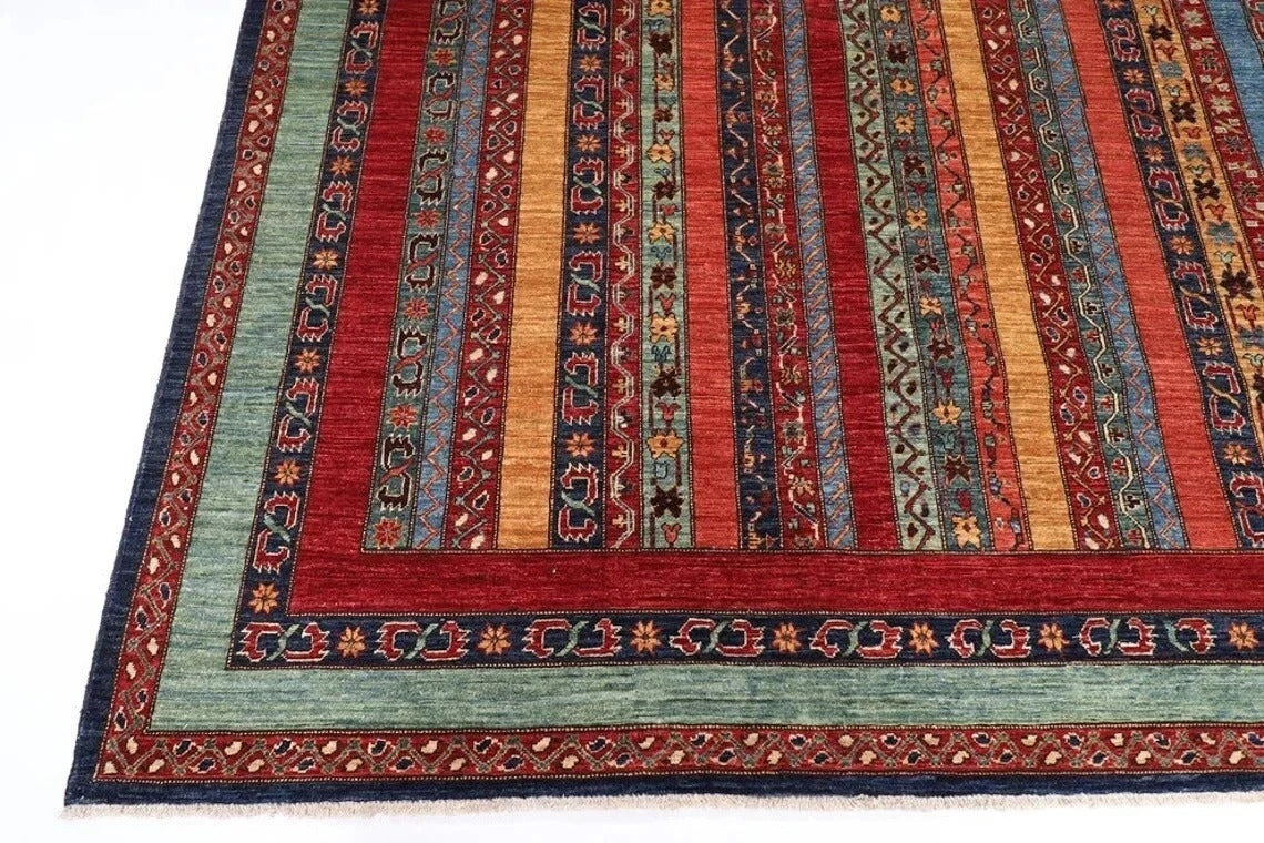 273 x 344 cm | Shawl Afghan Tribal Hand Knotted Carpet