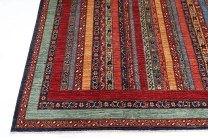 273 x 344 cm | Shawl Afghan Tribal Hand Knotted Carpet
