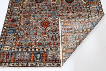 158 x 244 cm | Aryana Afghan Tribal Hand Knotted Veg Dye Wool Carpet