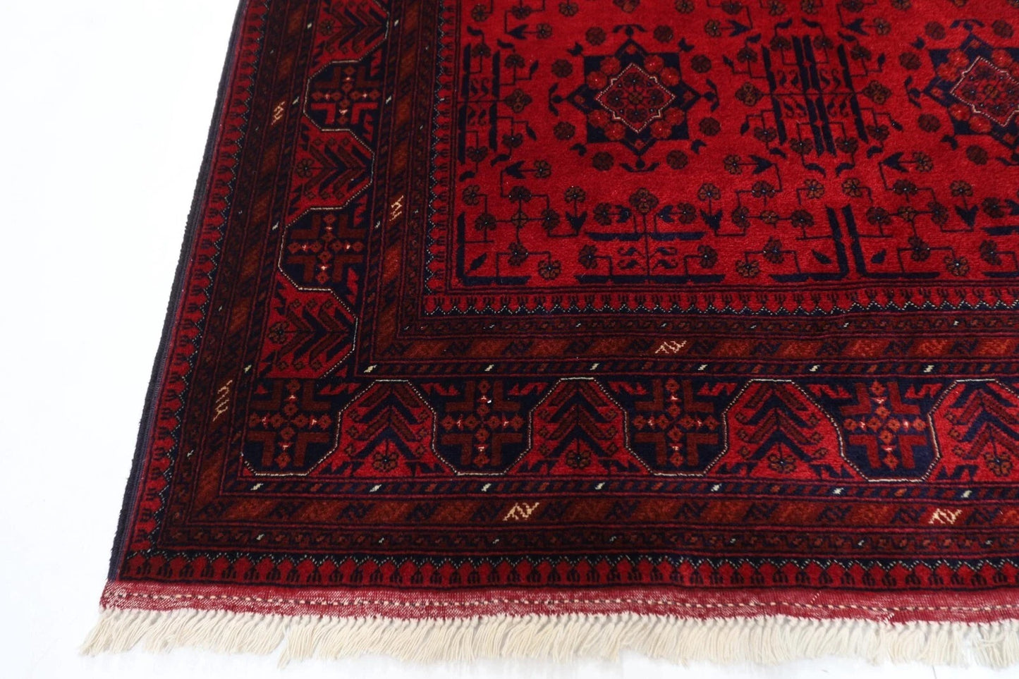 128 x 200 cm | Belgic Afghan Tribal Hand Knotted Veg Dye Wool carpet