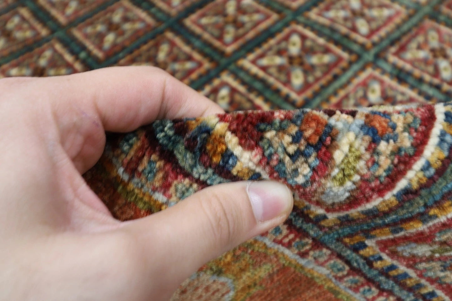 171 x 231 cm | Pazyryk Afghan Tribal Hand Knotted Veg Dye Wool Carpet