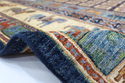 200 x 297 cm | Pazyryk Afghan Tribal Hand Knotted Carpet