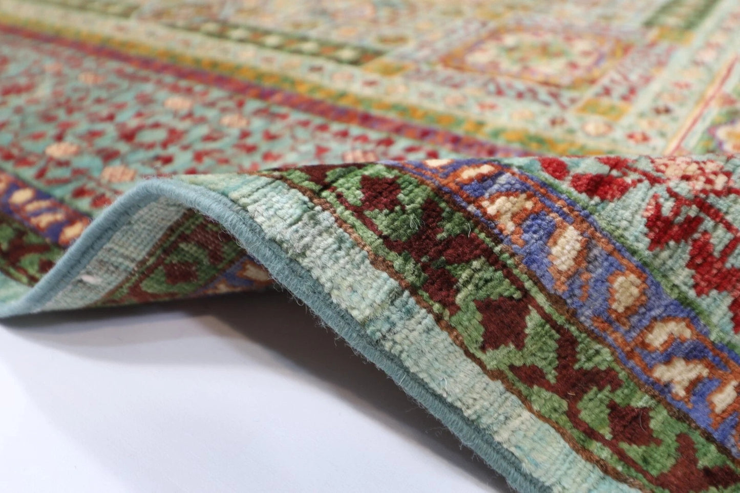 175 x 228 cm | Mamluk Afghan Tribal Hand Knotted Veg Dye Wool Carpet