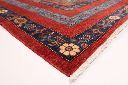 245 x 288 cm | Shawl Afghan Tribal Hand Knotted Carpet