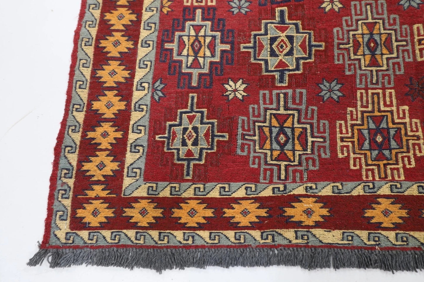 125 x 185 cm | Sumak Flat Weave Afghan Tribal Hand Knotted Veg Dye Wool carpet