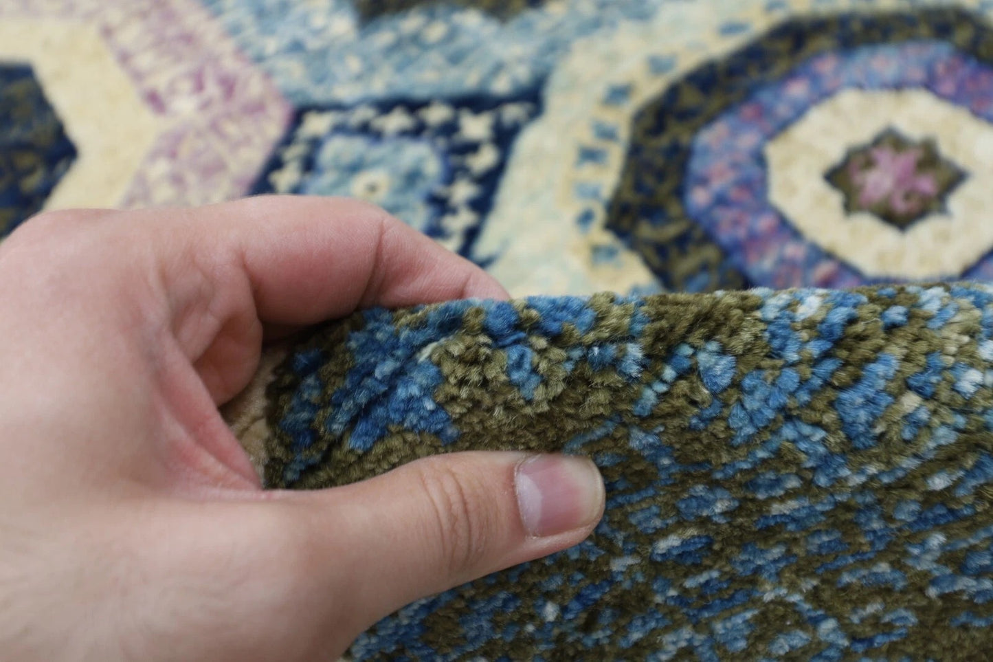169 x246 cm | Mamluk Afghan Tribal Hand Knotted Veg Dye Wool Carpet