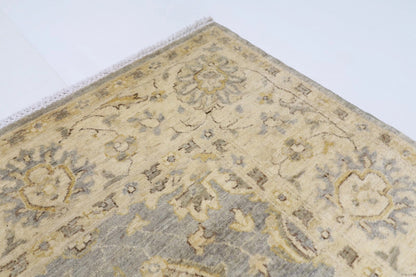 184 x 182 cm | Floral Afghan Tribal Hand Knotted Wool Carpet