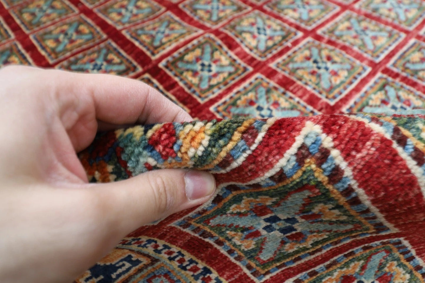 275 x 370 cm | Pazyryk Afghan Tribal Hand Knotted Carpet