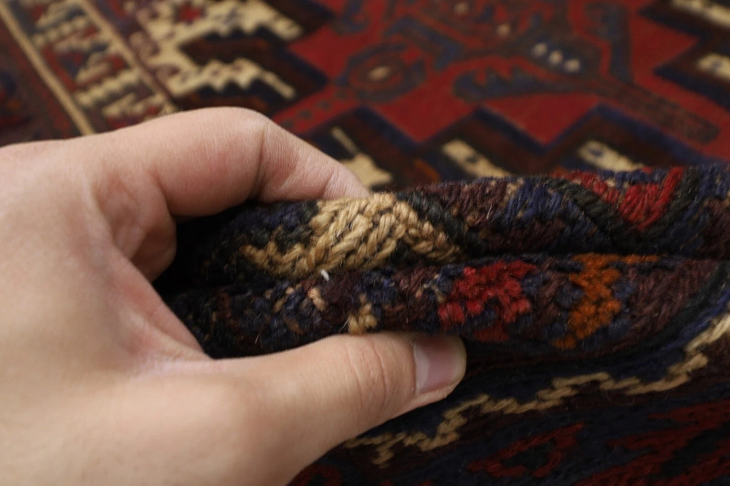 195 x 277 cm | Vintage Flat Weaved Kilim Afghan Tribal Hand Knotted Carpet