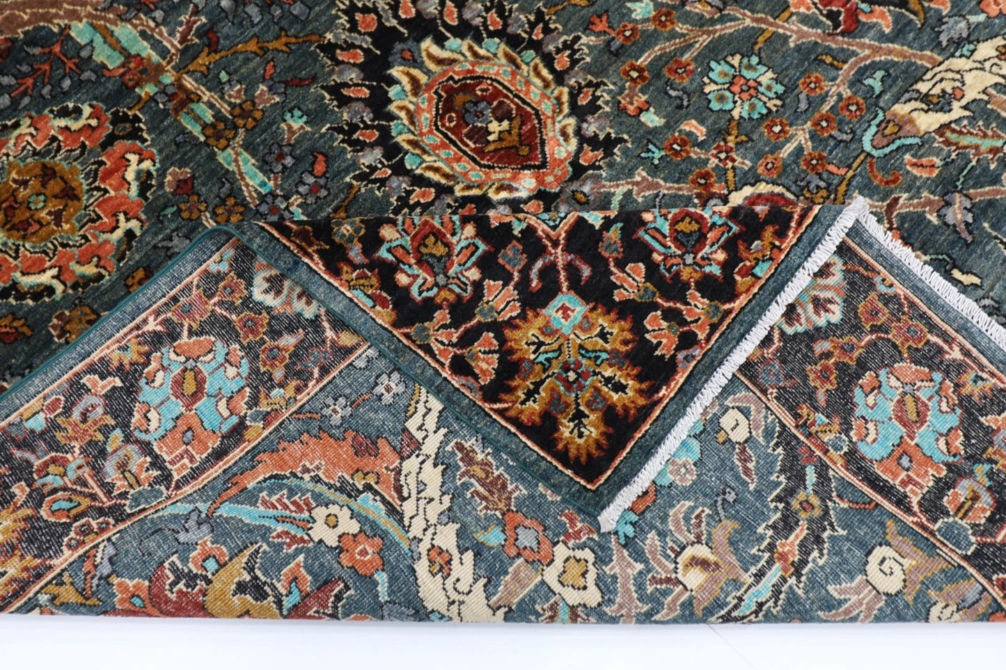 198 x 297 cm | Sickle leaf Afghan Tribal Hand Knotted Carpet