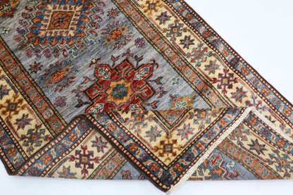 82 x 271 cm | Kazak Afghan Tribal Hand Knotted Wool Runner