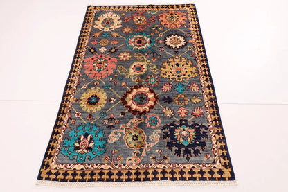 120 x 180 cm | Afghan Tribal Hand Knotted Veg Dye Wool carpet