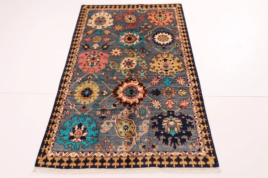 120 x 180 cm | Afghan Tribal Hand Knotted Veg Dye Wool carpet