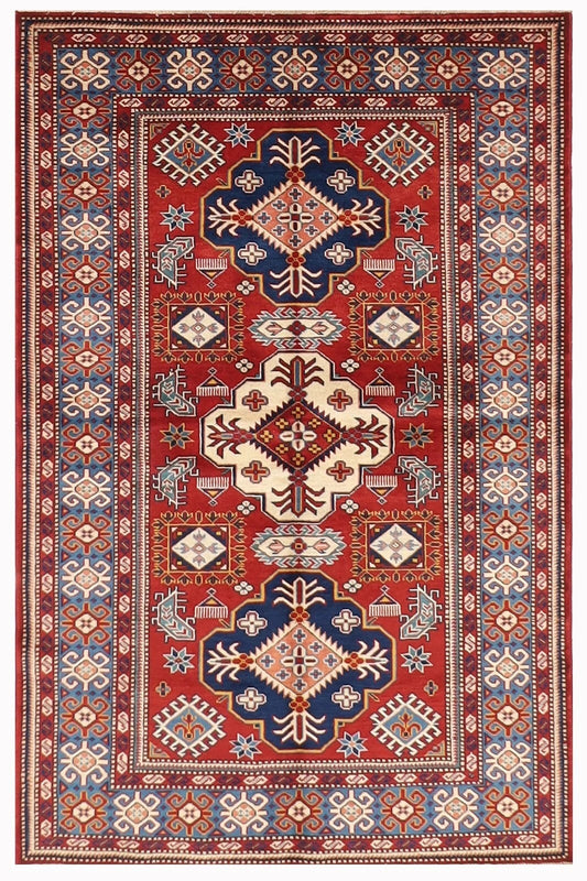 127 x 173 cm | Shirvan Afghan Tribal Hand Knotted Veg Dye Wool carpet