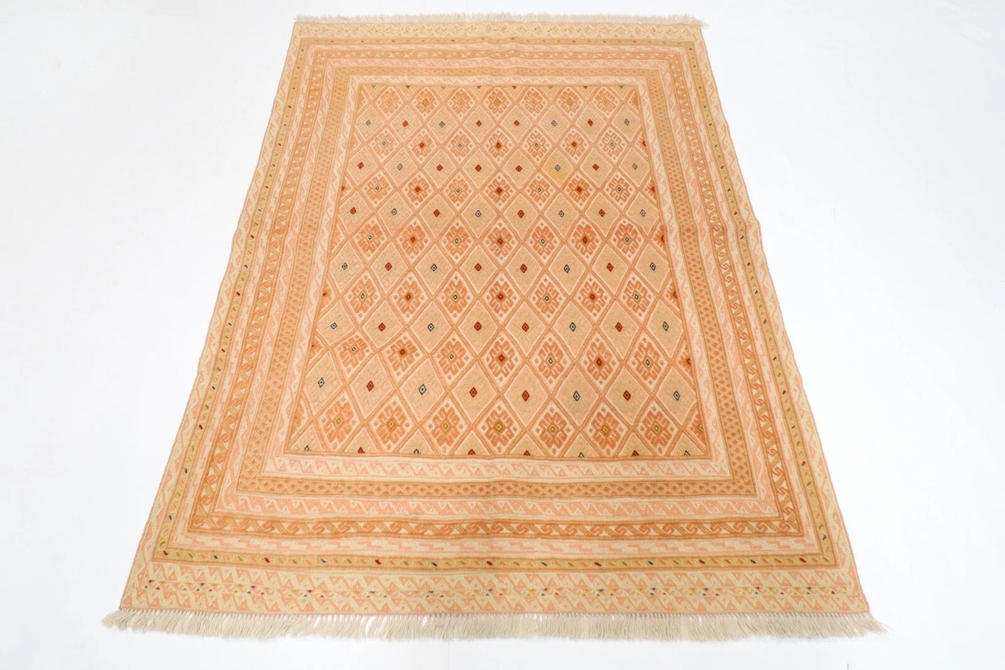 136 x 180 cm | Accent Afghan Tribal Hand Knotted Veg Dye Wool Carpet