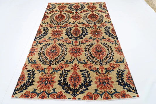 168 x 242 cm | Afghan Tribal Hand Knotted Veg Dye Wool Carpet