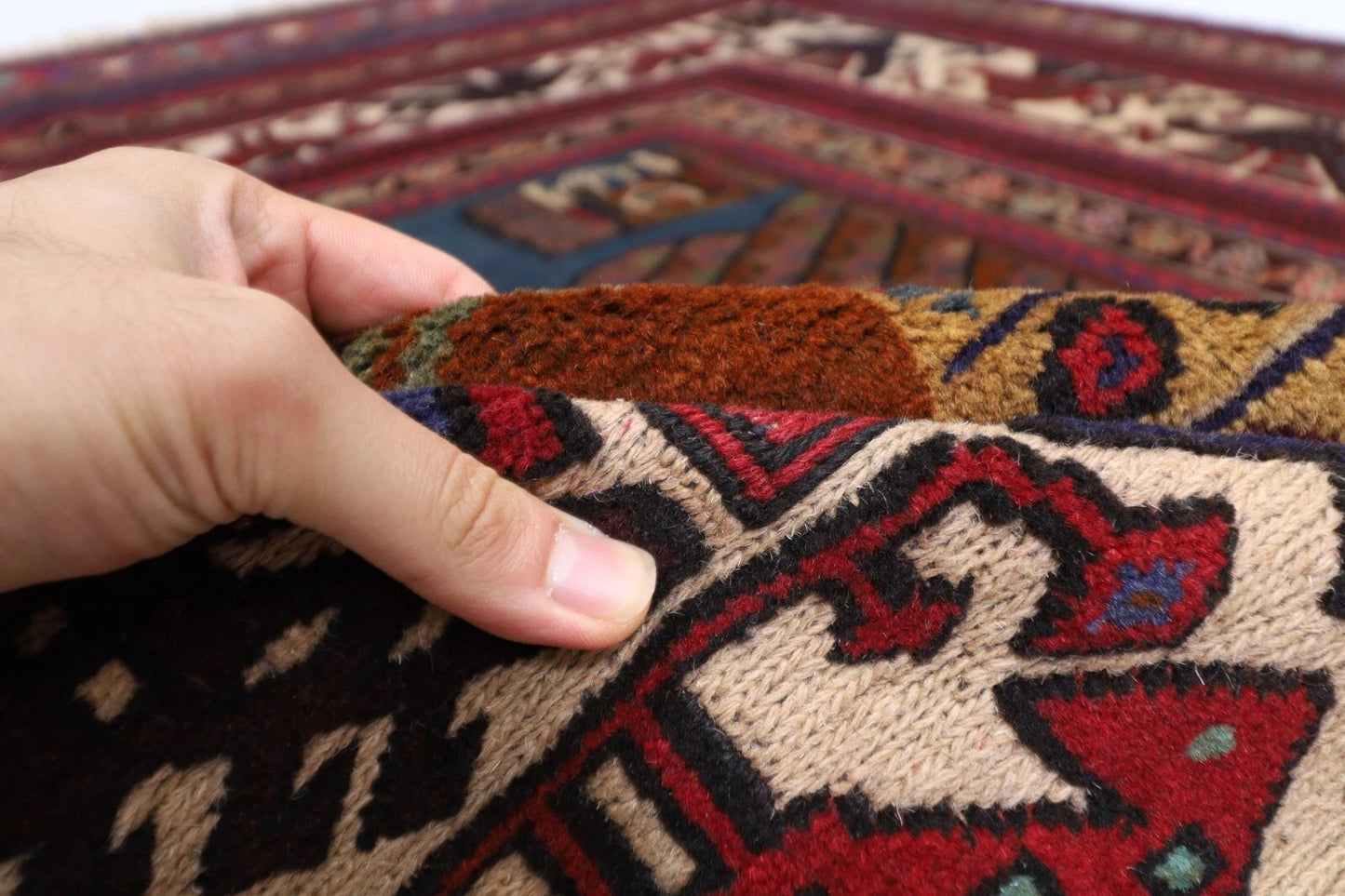 207 x 268 cm | Carpet Kilim Afghan Tribal Hand Knotted Carpet