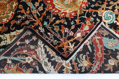 185 x 265 cm |  Bidjar Black Afghan Tribal Hand Knotted Veg Dye Wool carpet