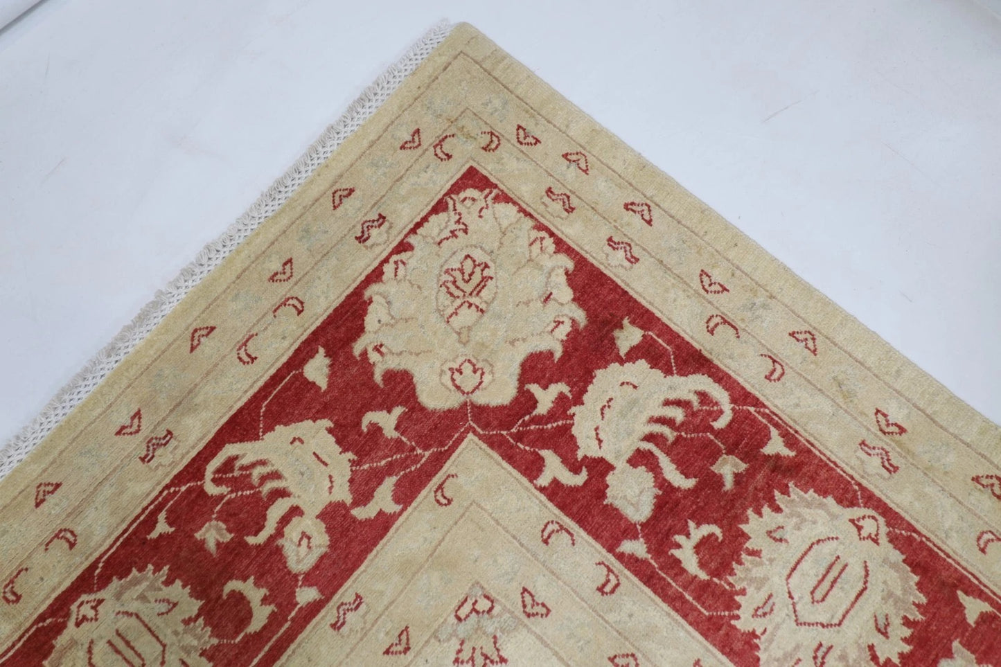 303 x 416 cm | Beige Chobi Afghan Tribal Hand Knotted Carpet
