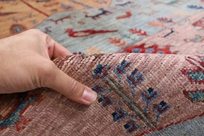 249 x 300 cm | Landscape Afghan Tribal Hand Knotted Carpet