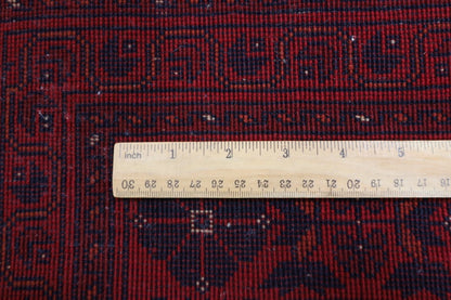 154 x 196 cm | Belgic Tribal Hand Knotted Veg Dye Wool Carpet