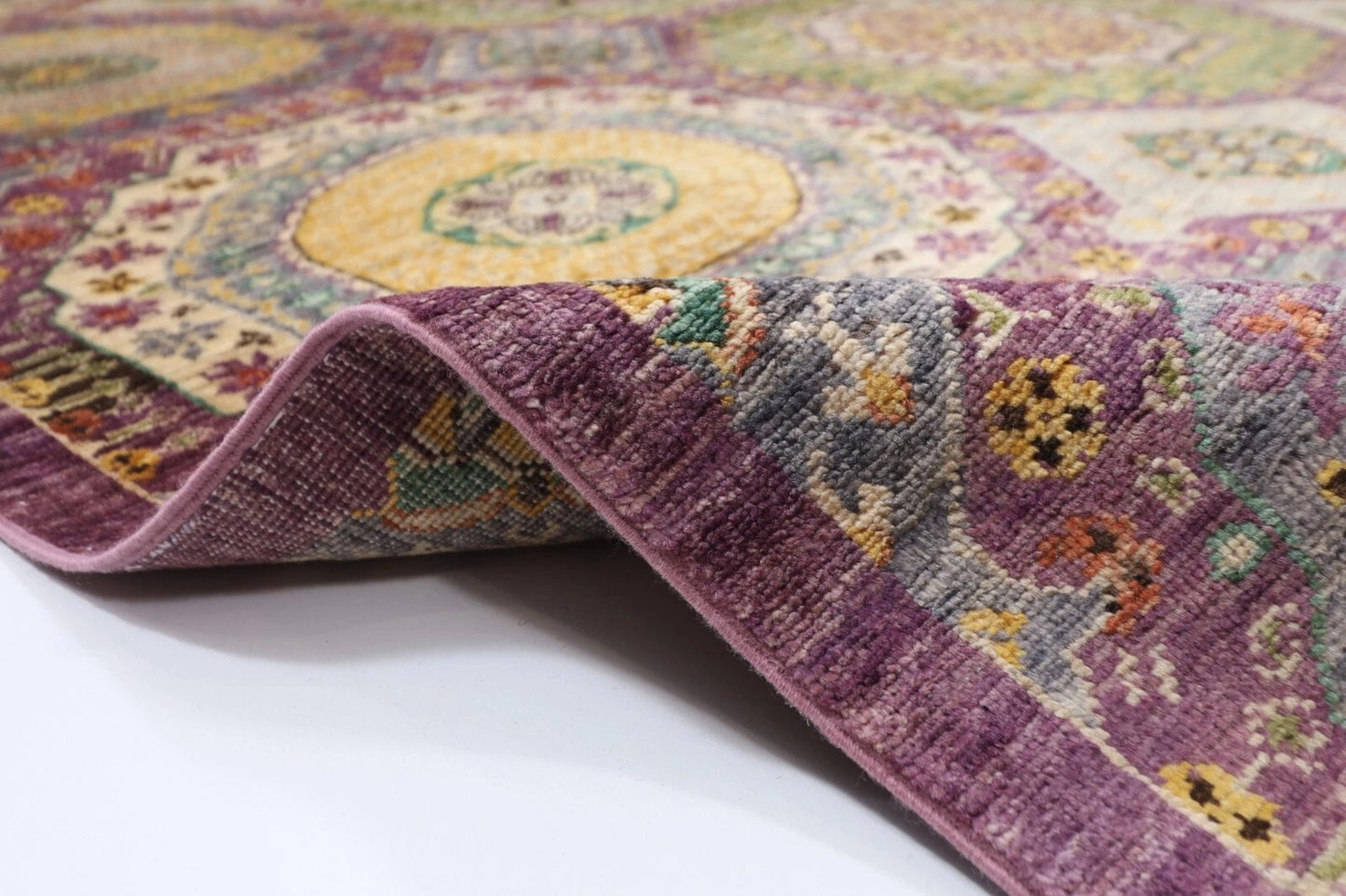 197 x 295 cm | Mamluk Afghan Tribal Hand Knotted Carpet
