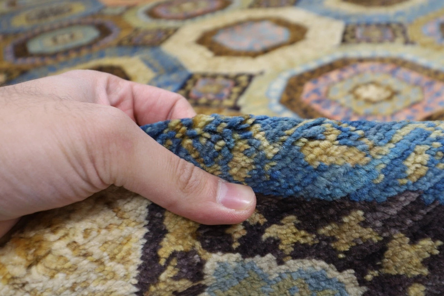 203 x 296 cm | Mamluk Afghan Tribal Hand Knotted Carpet