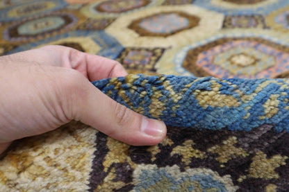 203 x 296 cm | Mamluk Afghan Tribal Hand Knotted Carpet