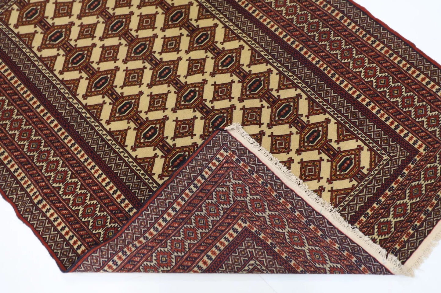 123 x 175 cm | Afghan Tribal Hand Knotted Veg Dye Wool carpet