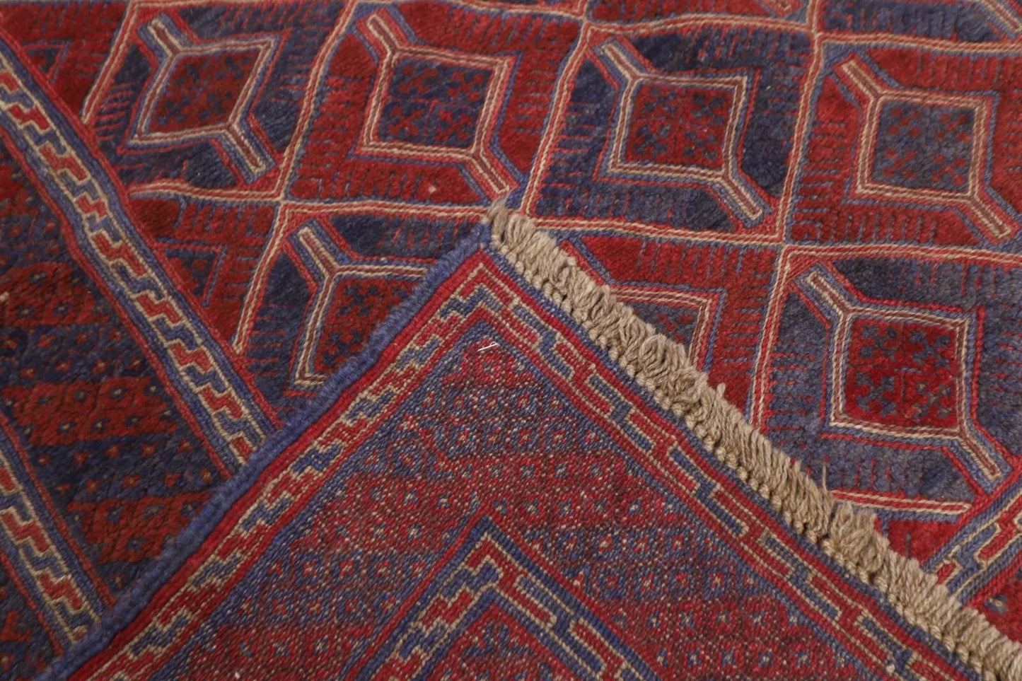 155 x 171 cm | Accent Afghan Tribal Hand Knotted Veg Dye Wool Carpet
